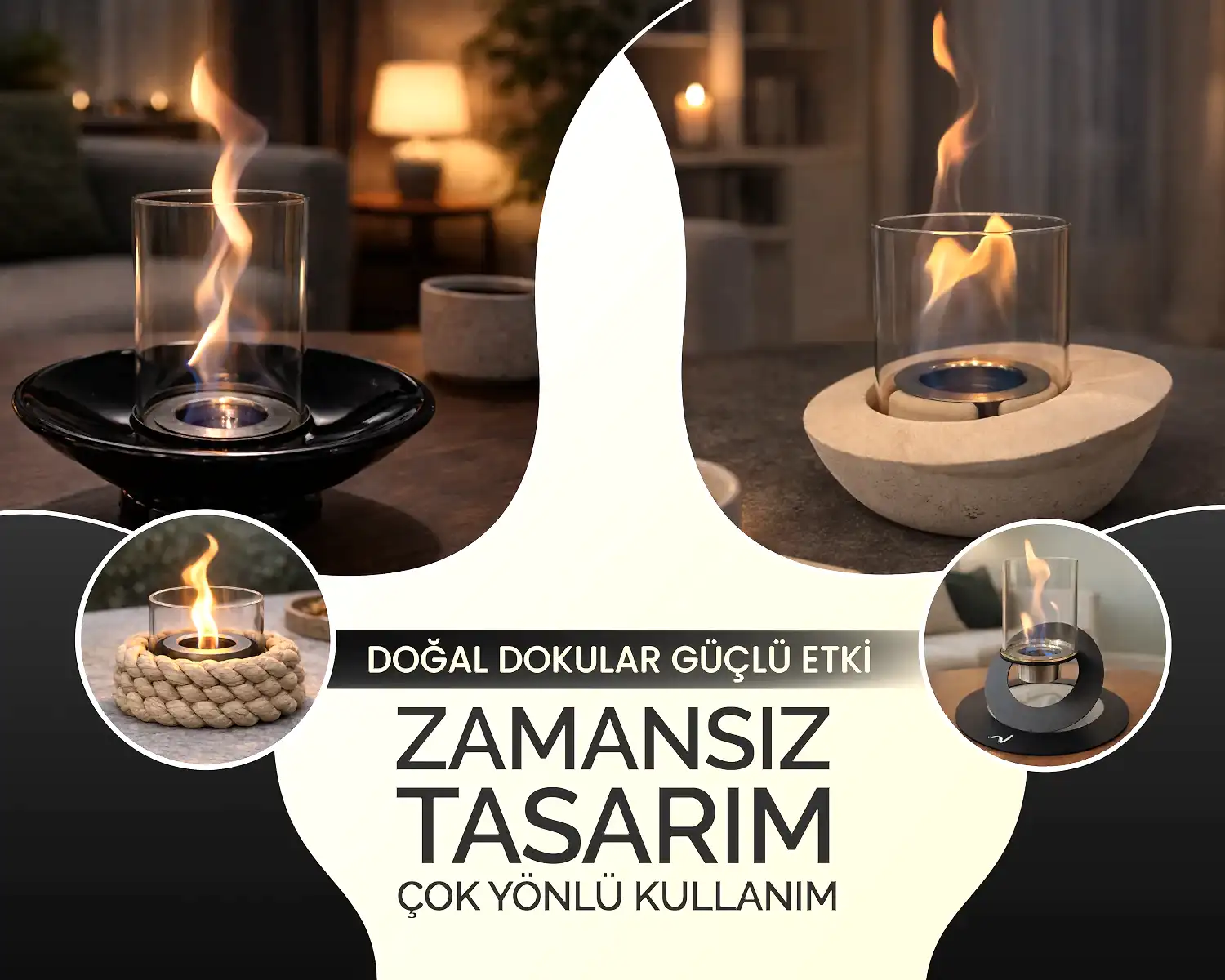Masaüstü Şömineler
